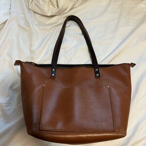 Brown Leather Tote Bag